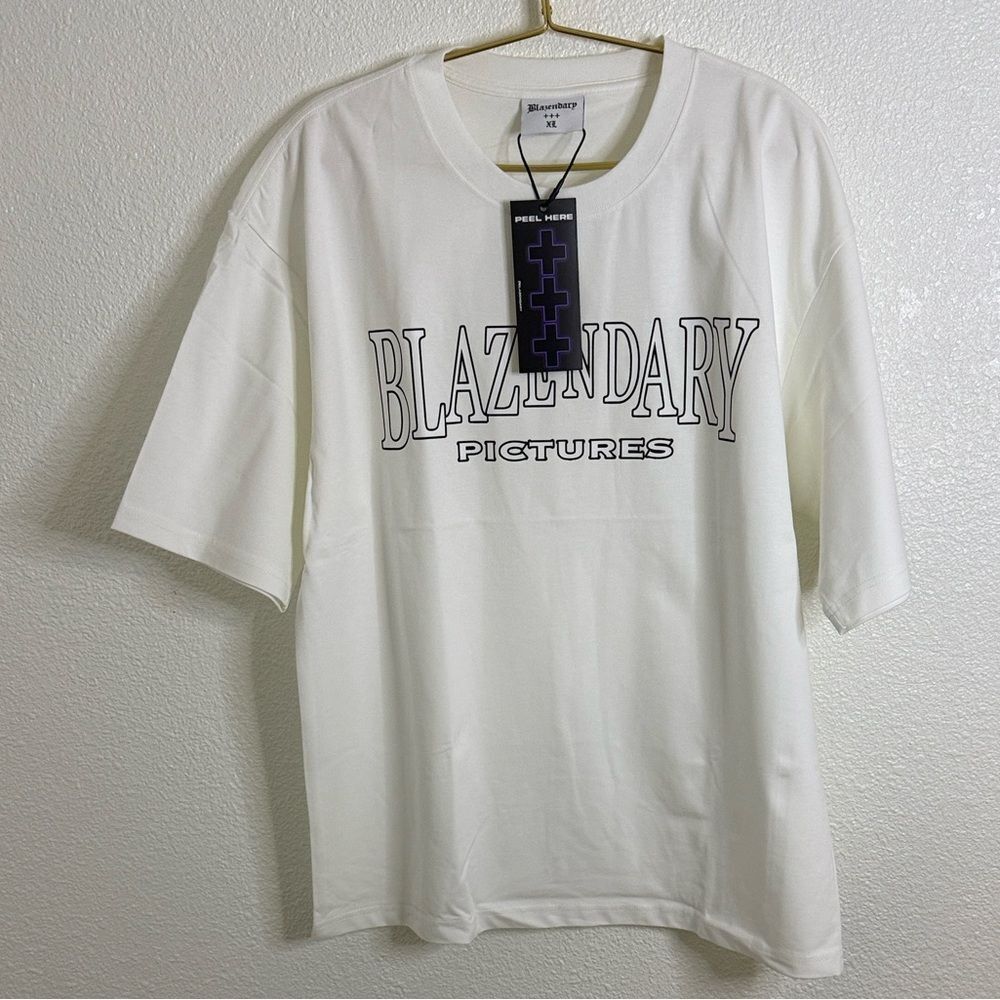 Blazendary White T-Shirt - Size XXL